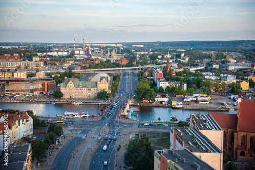 Old Twon view from high perspective. Szczecin. Poland