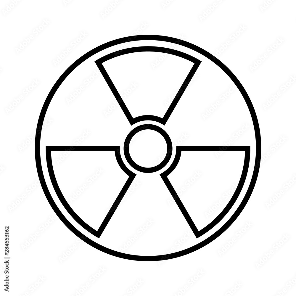 55 / 10000 АНГЛІЙСЬКА Перекласти уGoogleBing Radiation line icon, logo isolated on white background 55 / 10000 АНГЛІЙСЬКА Перекласти уGoogleBing Radiation line icon, logo isolated on white background