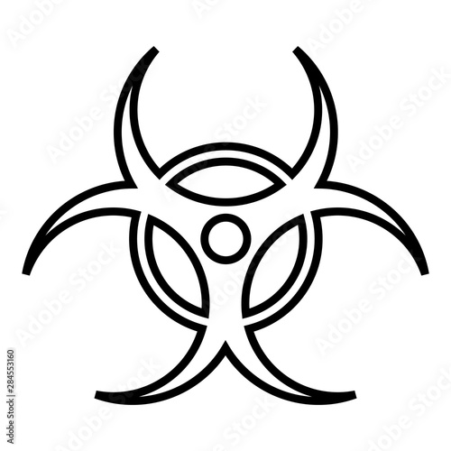  55 / 10000 АНГЛІЙСЬКА Перекласти уGoogleBing Radiation line icon, logo isolated on white background