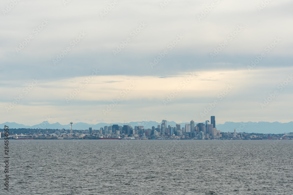 Cloudy Day Skyline in Seattle