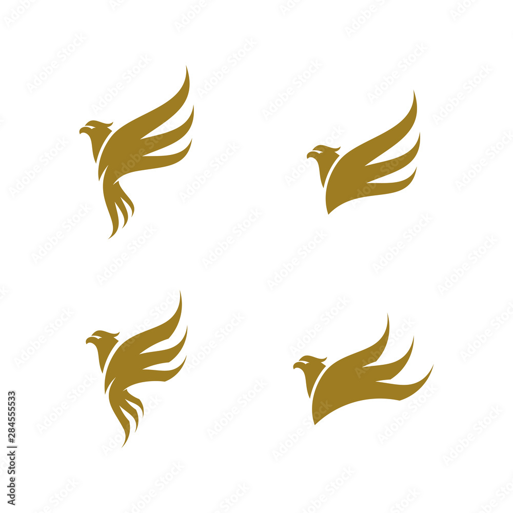 Set of Eagle logo design vector. Sport Eagle logo template Set of Eagle logo design vector. Sport Eagle logo template