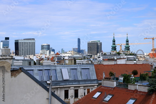 View of Vienna city from the roof, Austria © Dynamoland