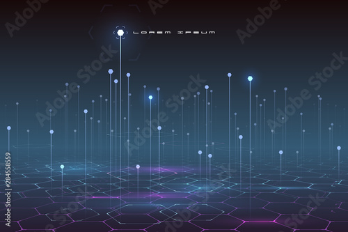 Abstract technology data background
