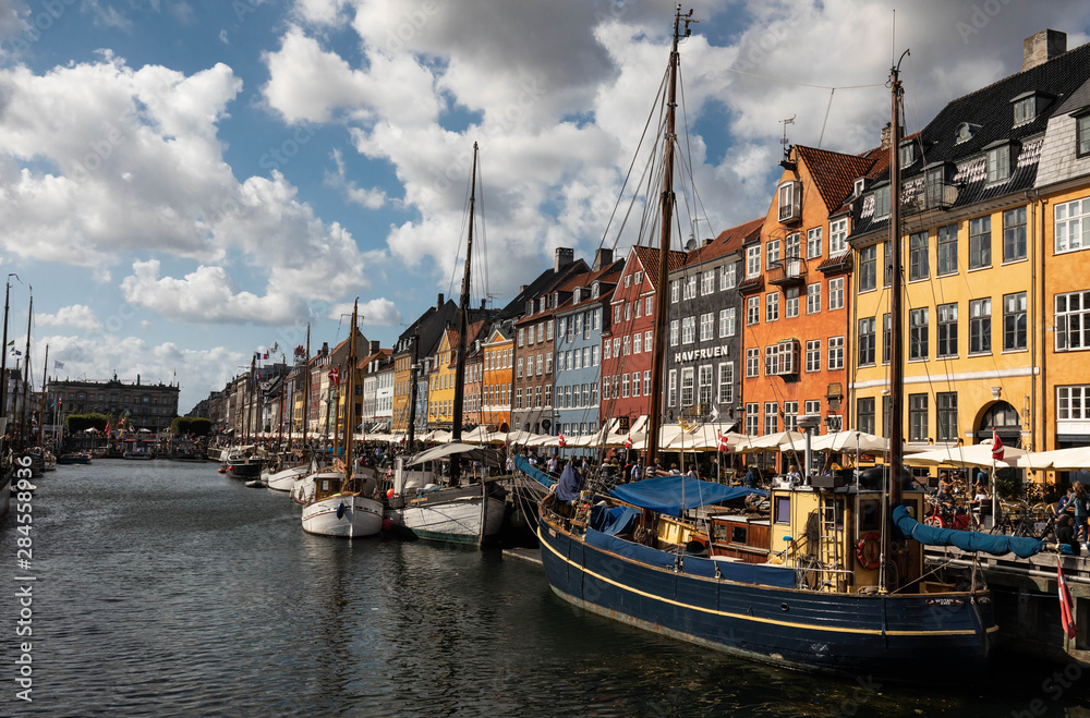 Sailing Ships at Nyhavn Port - Copenhagen - Denmark