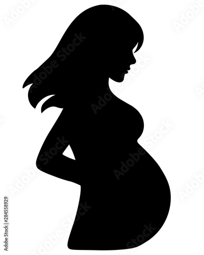 pregnant girl expecting a baby