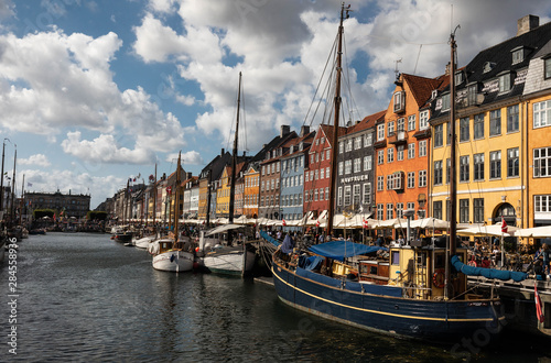 Sailing Ships at Nyhavn Port - Copenhagen - Denmark