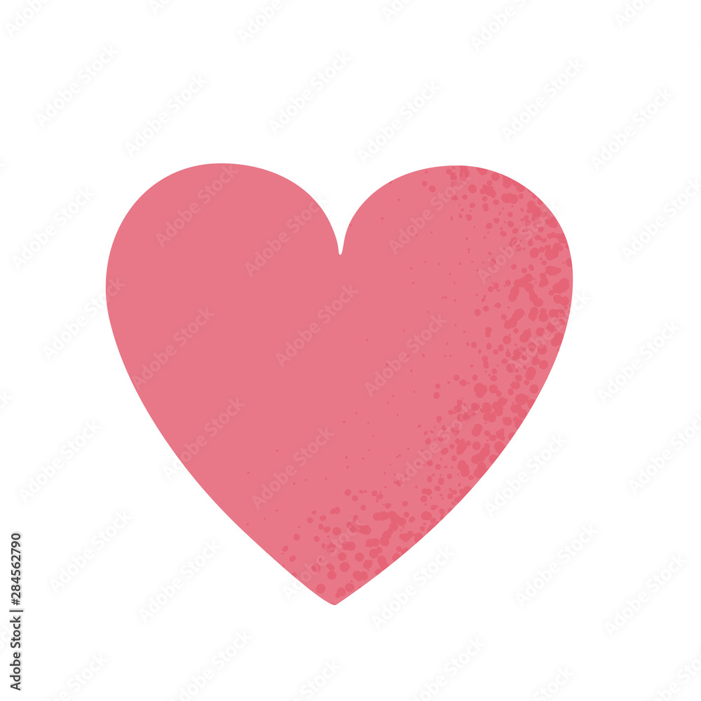 Vector illustration of red heart  background