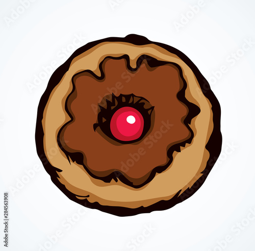 Donut. Vector drawing