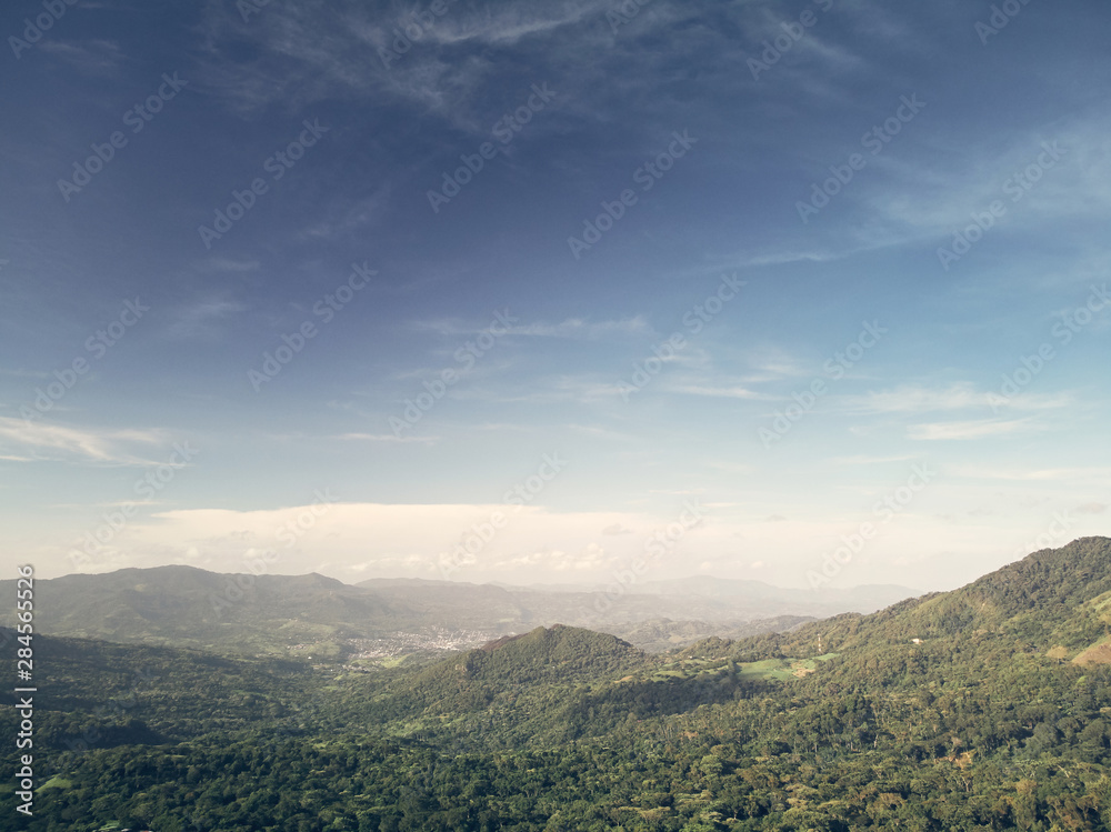 Green landscape in Matagalpa Nicaragua