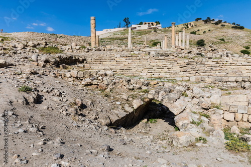Fotografie Pella is one of ten Decapolis cities that were founded during the Hellenistic period and became powerful under Roman jurisdiction