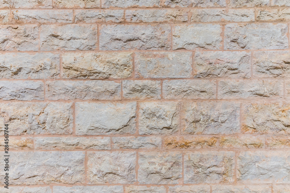 Fototapeta premium Beautiful stone background in Pella, Jordan