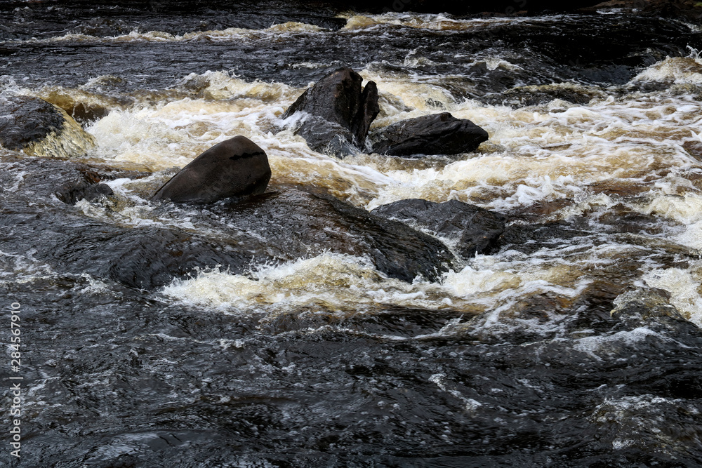 Rapid Water in a Scottish Highland River Rapid Water in a Scottish Highland River