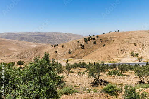 Mount Nebo, Jordan. The view from the summit provides a panorama of the land and, to the north, a more limited one of the valley of the River Jordan.  © dadamira