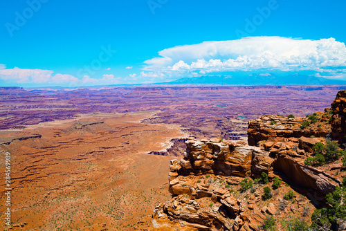 View at Canyonlands National Park in Utah during summer