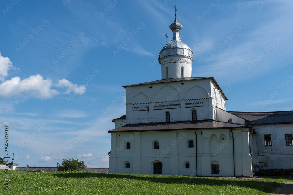 Ferapontov Belozersky monastery. Monastery of the Russian Orthodox.Church. Russian landmark. World Heritage. Ferapontovo. Kirillov district..Vologda Region. Russia