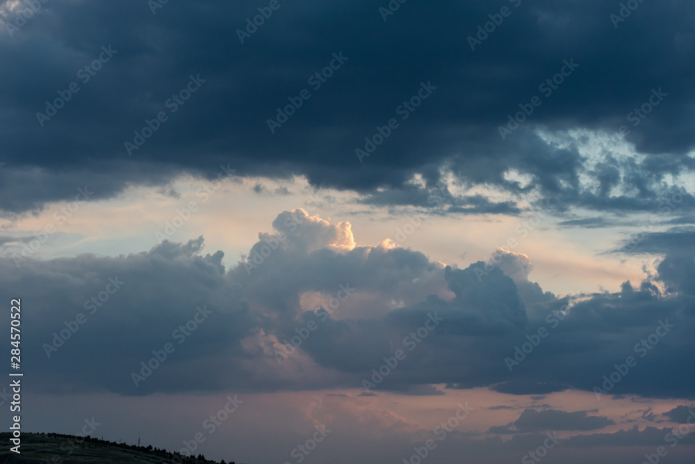 Fototapeta premium dramatic sky and clouds