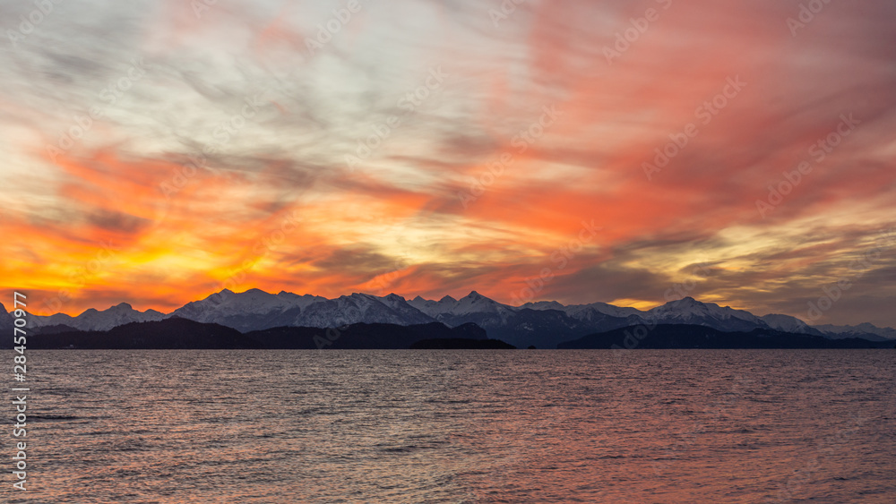 Sunset in Bariloche