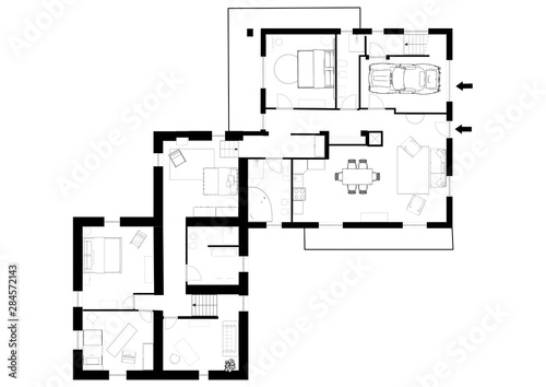 2D design of home space