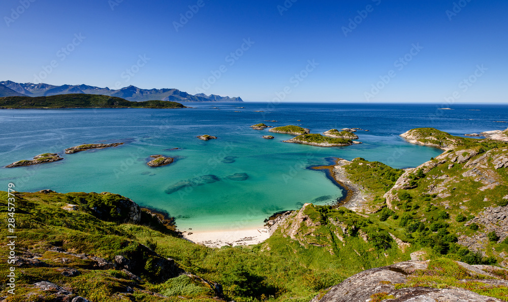 Sommarøy island, Northern Norway, summer scene