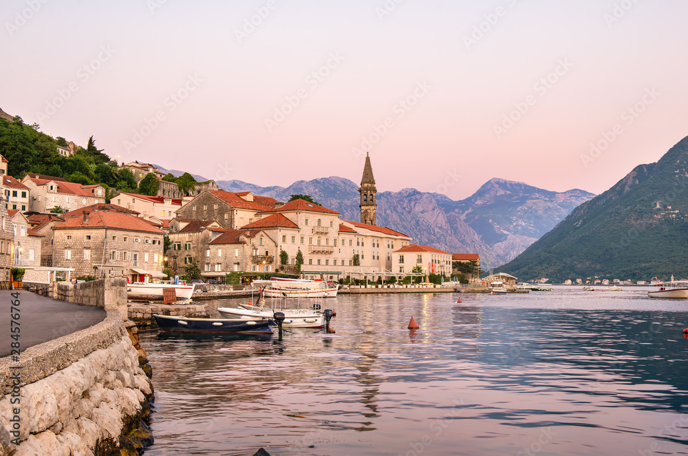 View of evening Perast
