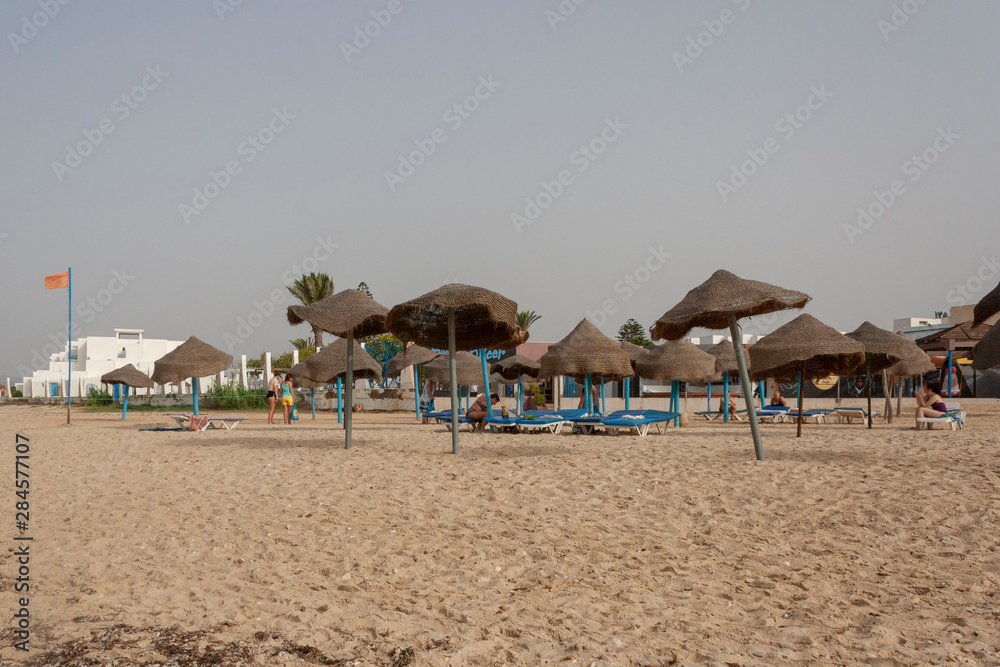 Fototapeta premium beach and sea in nabeul tunisia