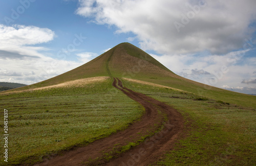 Single, picturesque hills of Bashkortostan