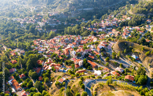 Mediterranean mountain village photo