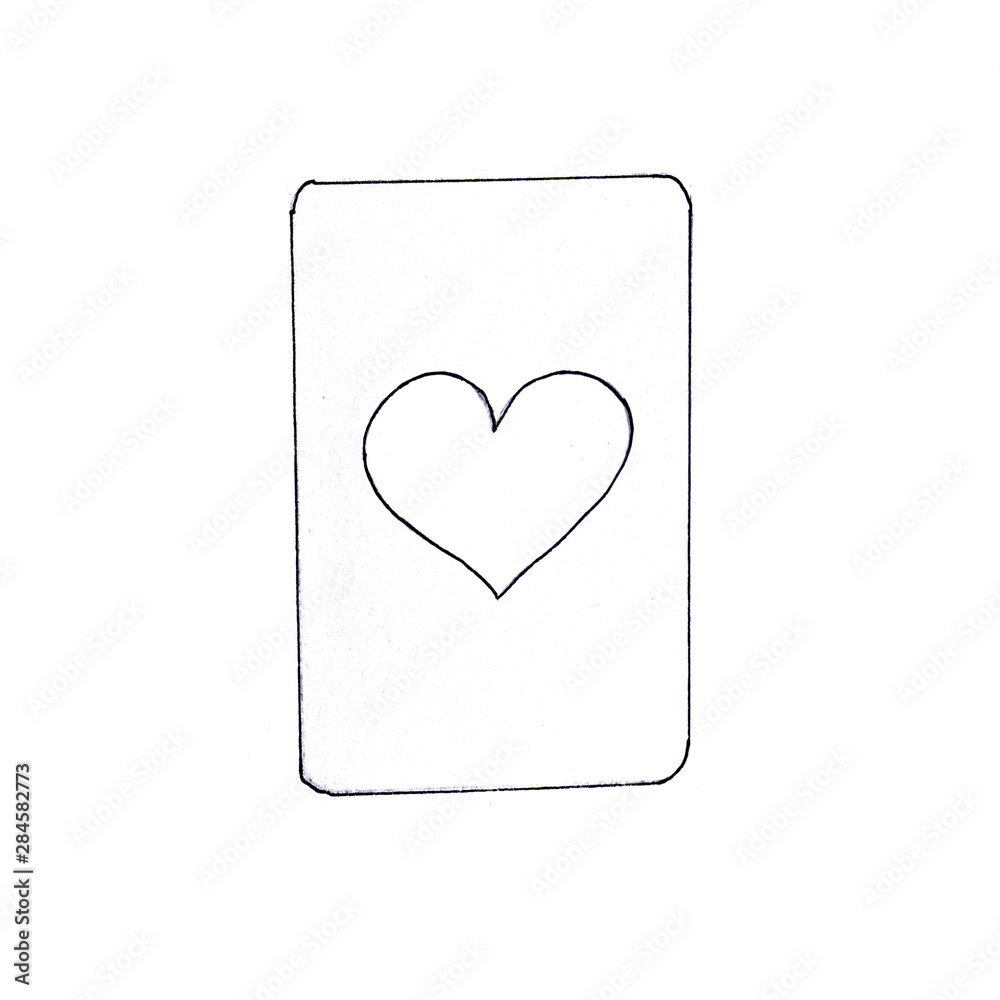 Playing card of worms - One of the characters in the book of Lewis Carroll Playing card of worms - One of the characters in the book of Lewis Carroll