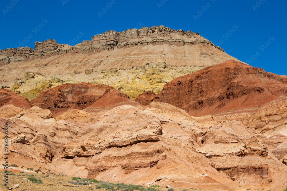 Colored mountains of Altyn-Emel National Park in Kazakhstan Colored mountains of Altyn-Emel National Park in Kazakhstan