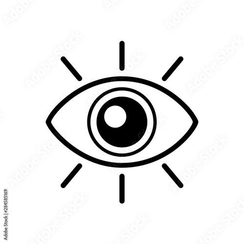 Eye icon, vision sign – vector