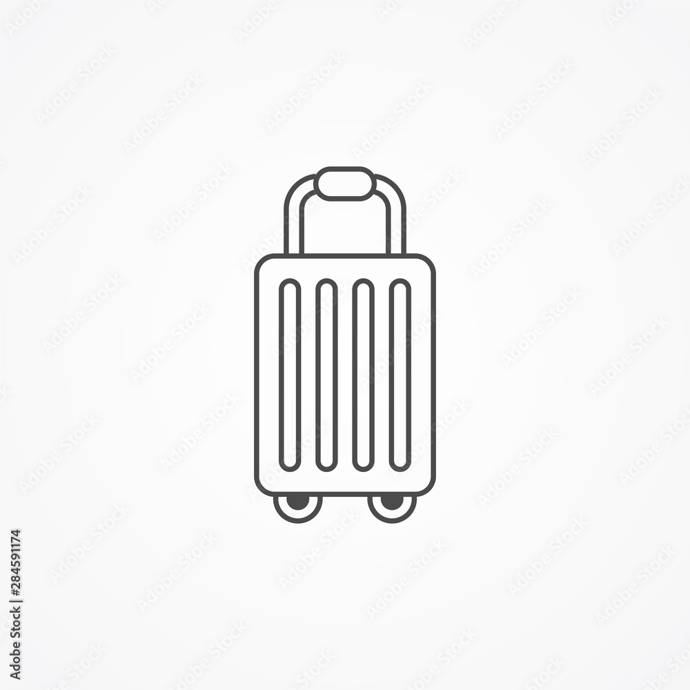 Suitcase vector icon sign symbol Suitcase vector icon sign symbol