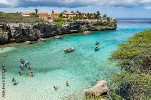 Lagun Beach on the caribbean island of Curacao