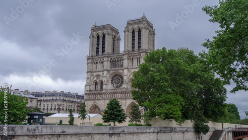 Notre Dame de Paris after the tragedy, fire in 2019