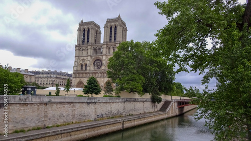 Notre Dame de Paris after the tragedy, fire in 2019 © Alla Ovchinnikova