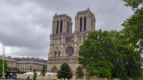 Notre Dame de Paris after the tragedy, fire in 2019