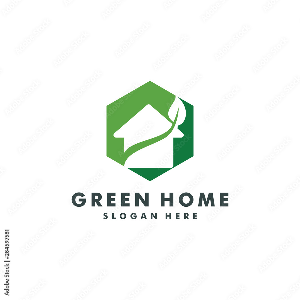 green house logo template design - vector green house logo template design - vector