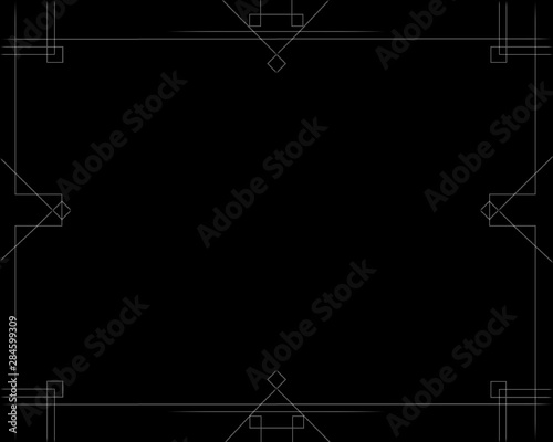 Vintage linear border
