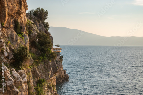 View of Vlora rocky shore.