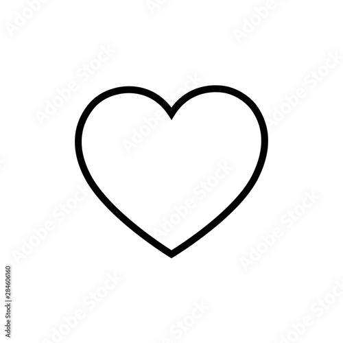 hearth - love icon vector design template