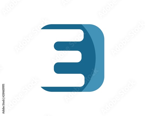 e letter logo icon illustration vector