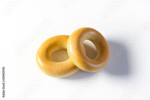 Bagels isolated on white background 