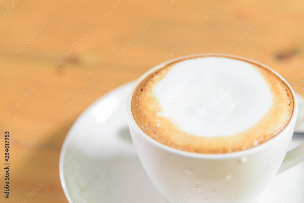 Add sugar to hot coffee