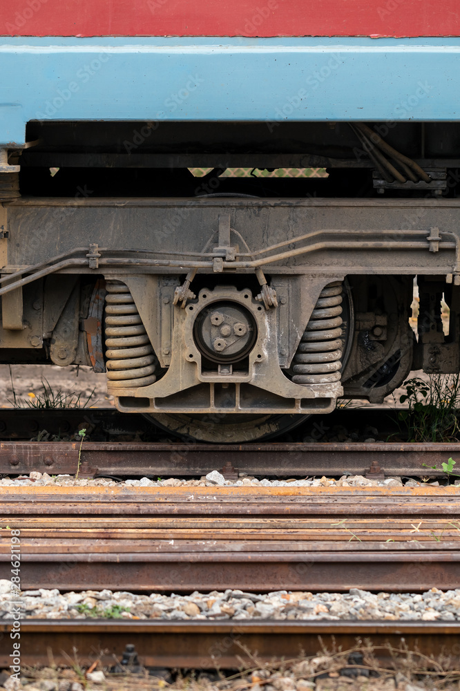 details of railway locomotive or train engine, rail transport vehicle provides motive power for train