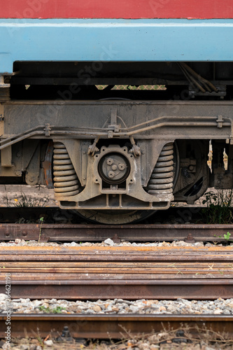 details of railway locomotive or train engine, rail transport vehicle provides motive power for train