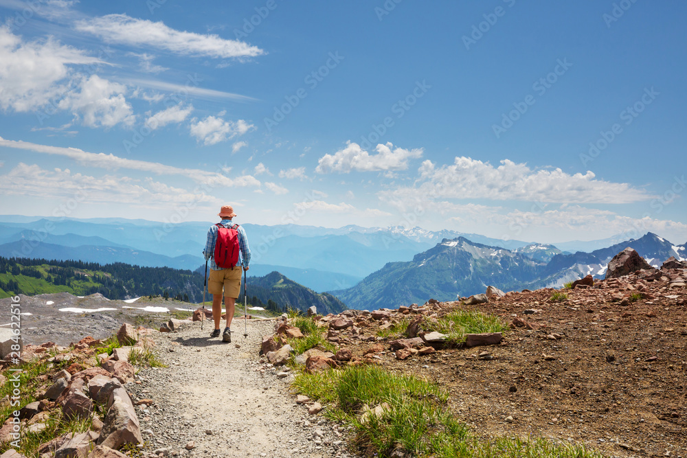 Fototapeta premium Hike in mountains