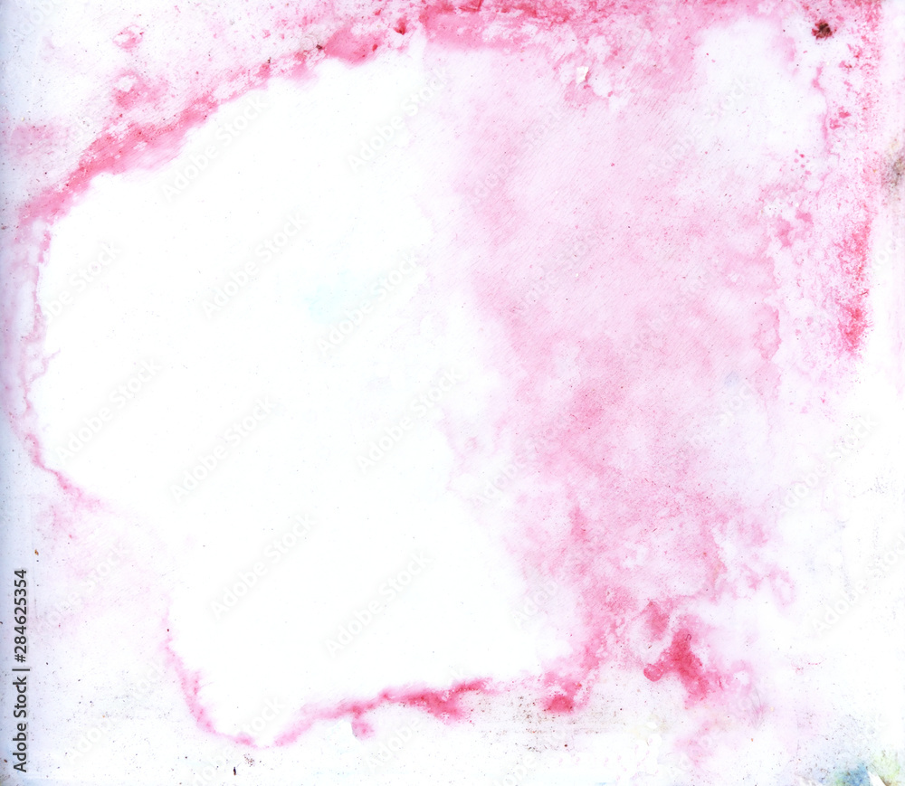 Red with pink and purple color spread on white surface, Abstract pattern  with background and texture from Illustration watercolor hand draw and  painted on paper Stock Illustration | Adobe Stock