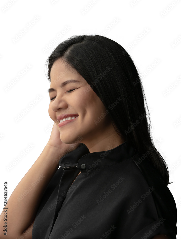 smiling asian woman
