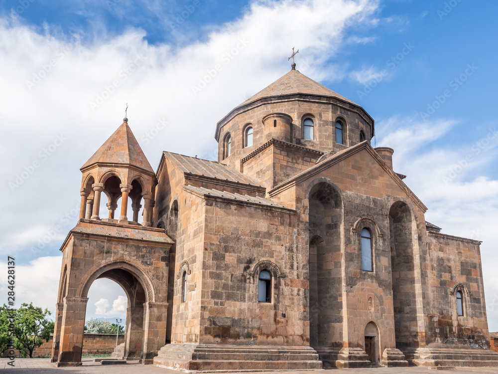 Exterior of ancient Saint Hripsime church in Etchmiadzin, Armenia