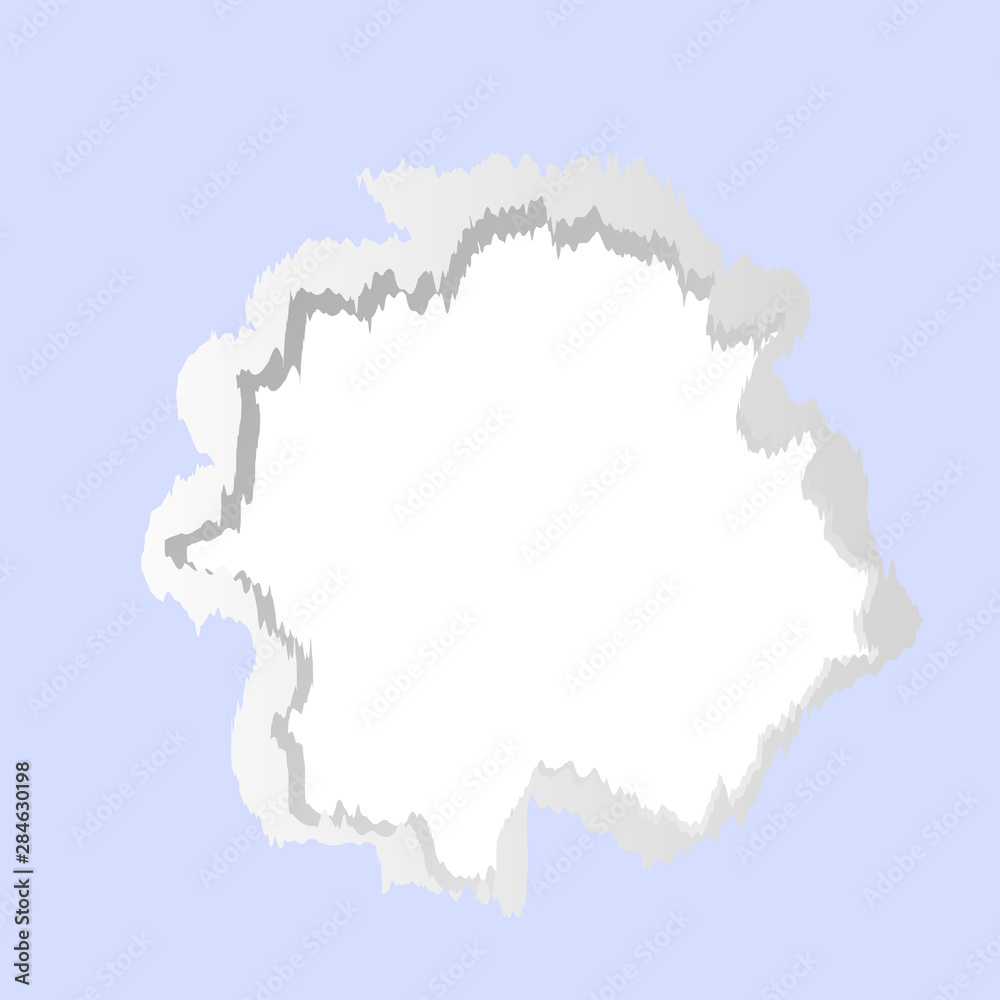 Fototapeta premium Torn paper 3d effect background. Vector illustration.