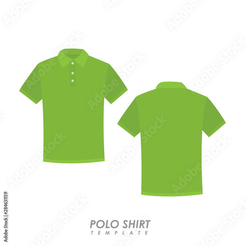 Blank polo shirt template
